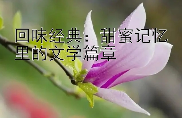 回味经典：甜蜜记忆里的文学篇章