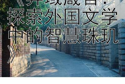 《异域箴言：探索外国文学中的智慧珠玑》