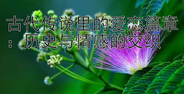 古代传说里的爱恋篇章：历史与情感的交织