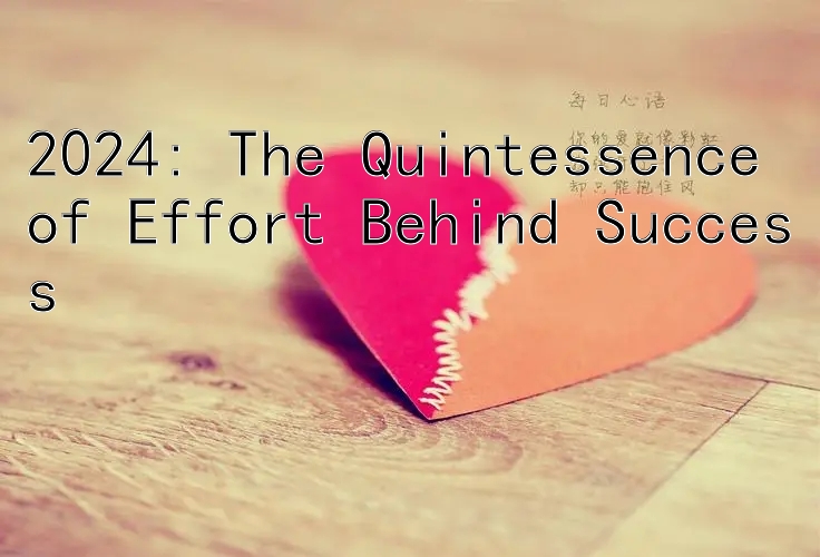 2024: The Quintessence of Effort Behind Success