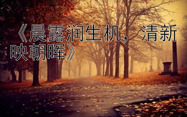 《晨露润生机，清新映朝晖》