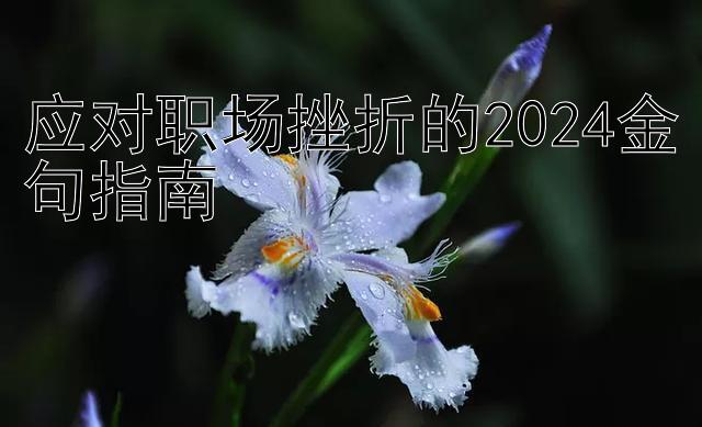 应对职场挫折的2024金句指南