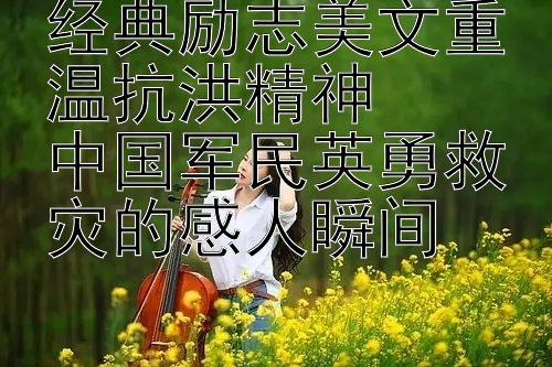 经典励志美文重温抗洪精神  
中国军民英勇救灾的感人瞬间